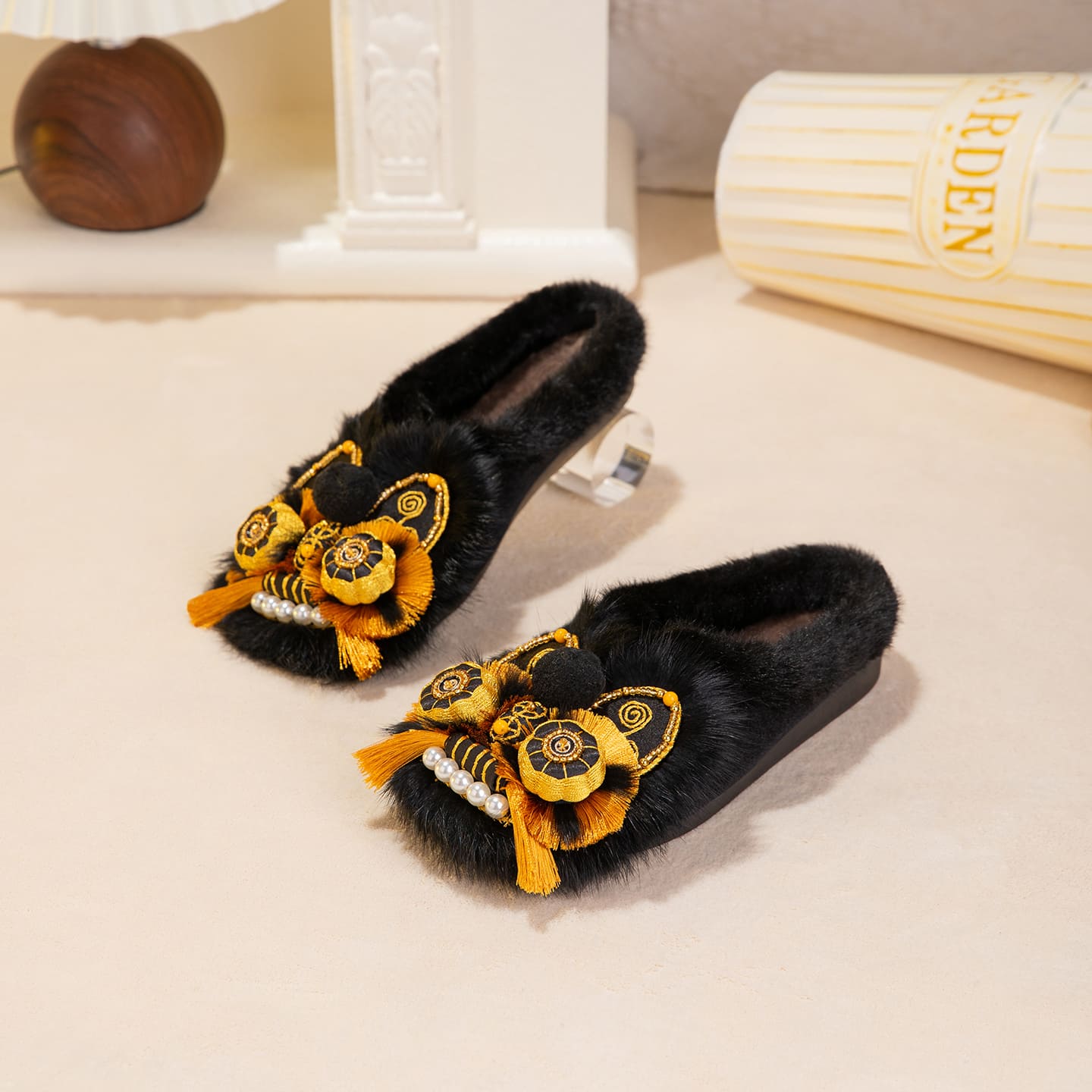 Tiger Spirit Shoes-Tiger of Power Handcrafted Intangible Cultural Heritage Embroidery Women’s Shoes