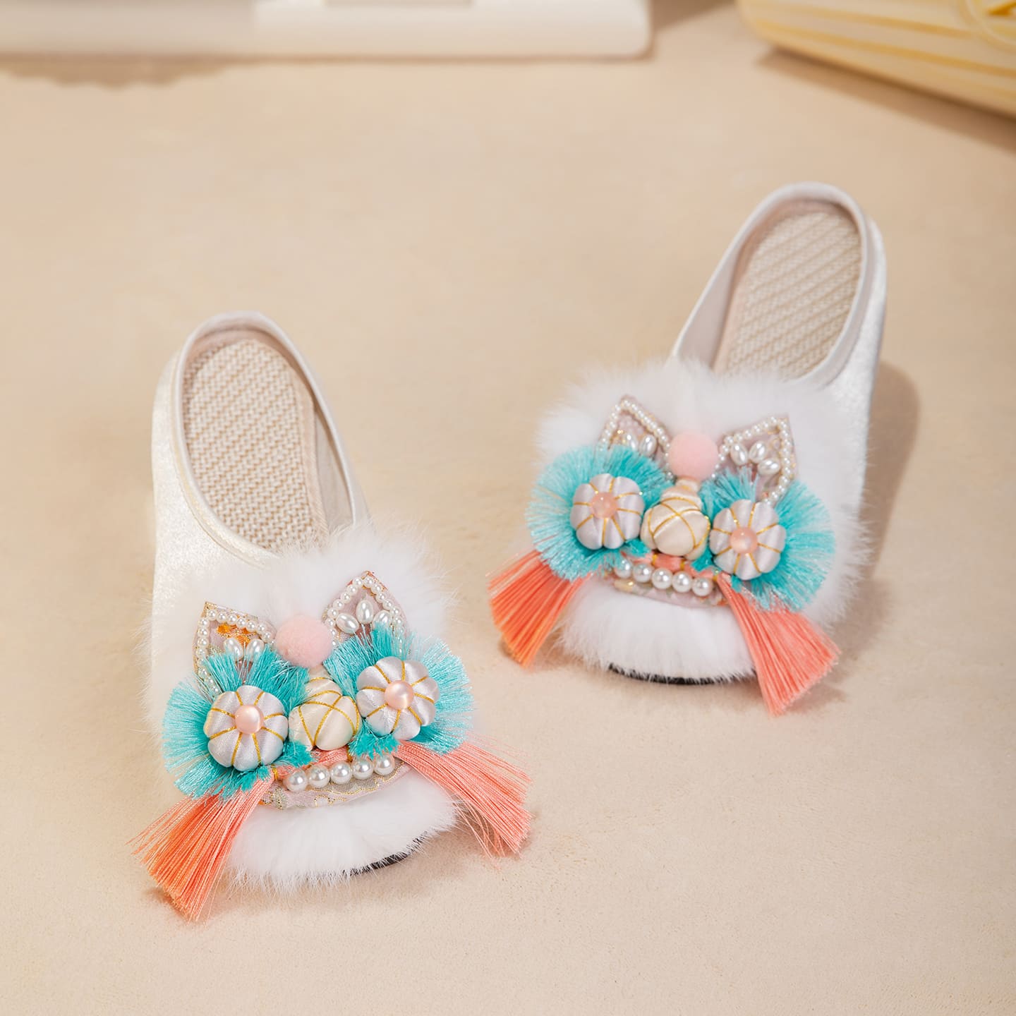 Tiger Spirit Shoes-Tiger of Joy Handcrafted Intangible Cultural Heritage Embroidery