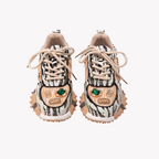 Sparkle Sneakers - Women's Sequin Platform Shoes | Breathable Mesh Walking Shoes