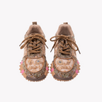 Sparkle Sneakers - Women's Sequin Platform Shoes | Breathable Mesh Walking Shoes