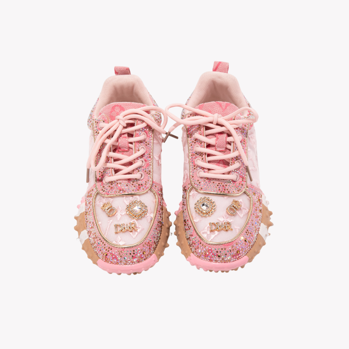 Sparkle Sneakers - Women's Sequin Platform Shoes | Breathable Mesh Walking Shoes