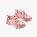 Sparkle Sneakers - Women's Sequin Platform Shoes | Breathable Mesh Walking Shoes