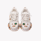 Sparkle Sneakers - Women's Sequin Platform Shoes | Breathable Mesh Walking Shoes
