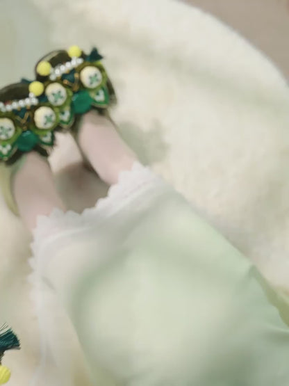 New Chinese Style Tiger Head Shoes - Traditional Handmade Women’s Soft Sole Shoes