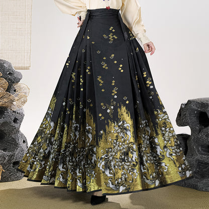 Ming Dynasty Gold-Woven Ma Mian Skirt · 2025 Autumn-Winter Collection