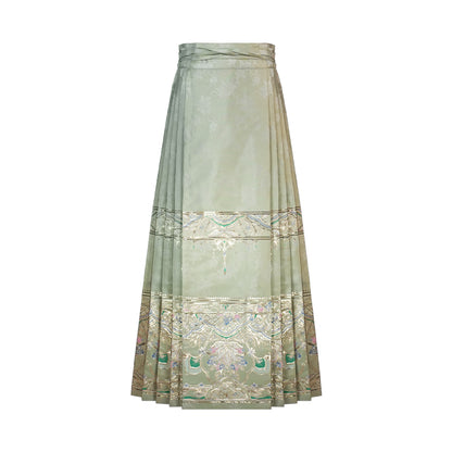 Jade Elegance · 2025 Winter Hanfu Set with Ma Mian Skirt