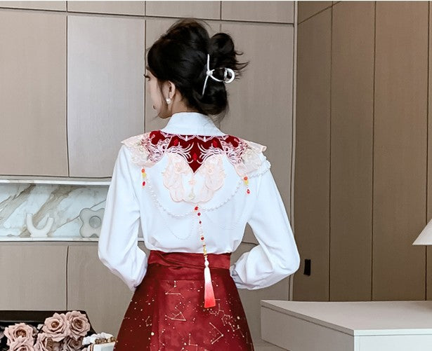 Starry River Ma Mian Skirt · Modern Chinese Style Slim-Fit Skirt